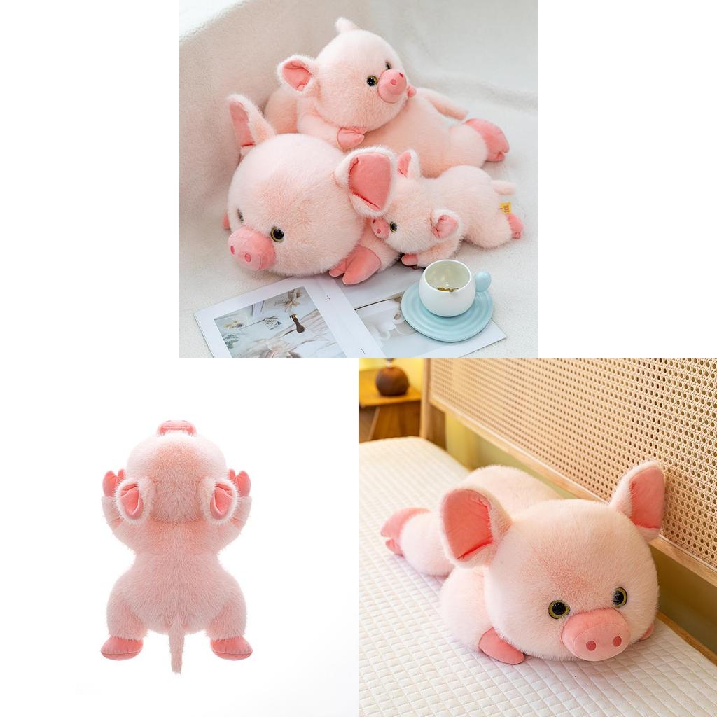 Plush Pig Sitting Toy With Soft Pp Cotton For Kids And Teens Playroom Decor