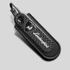 1pc Carbon Fibre Keychain Creative Car Emblem Keyring Pendant For Lamborghini Urus Huracan Aventador Premium Auto Accessories