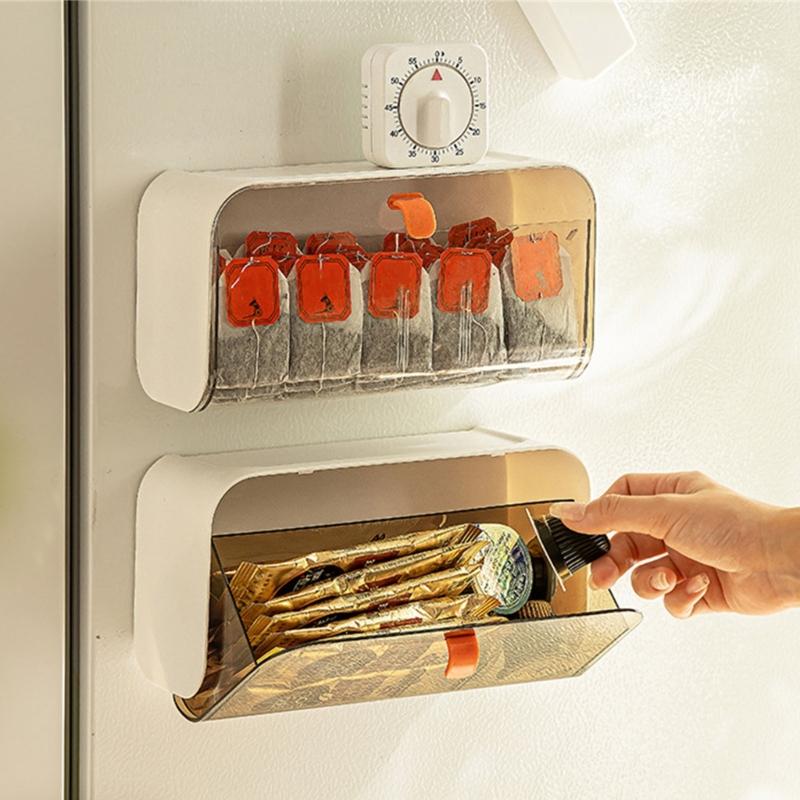 Wall Hanging Storage Box for Jewelry and Cosmetics Space Efficient Bathroom Organizer Dustproof Makeup Accessories Case