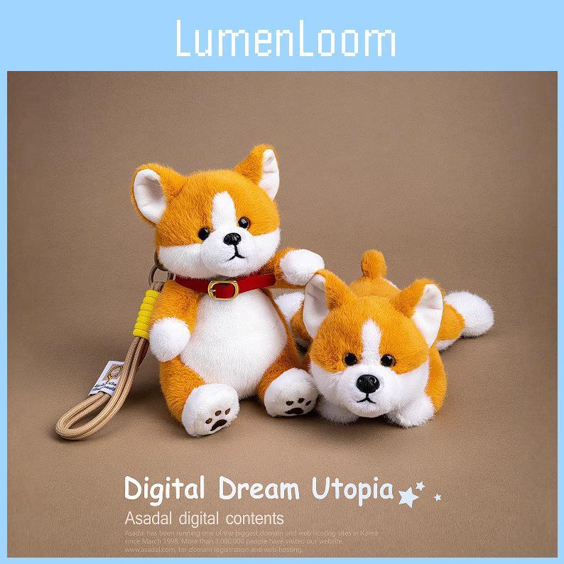 Cuter Corgi Stuffed Plush Pendant With Pp Cotton For Kid Backpack Gift And Decor