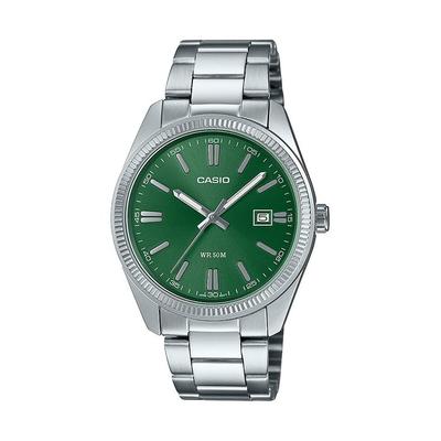 Casio Men's Quartz Date Watch 38mm MTP-1302D-3AV, Silver, Bracelet