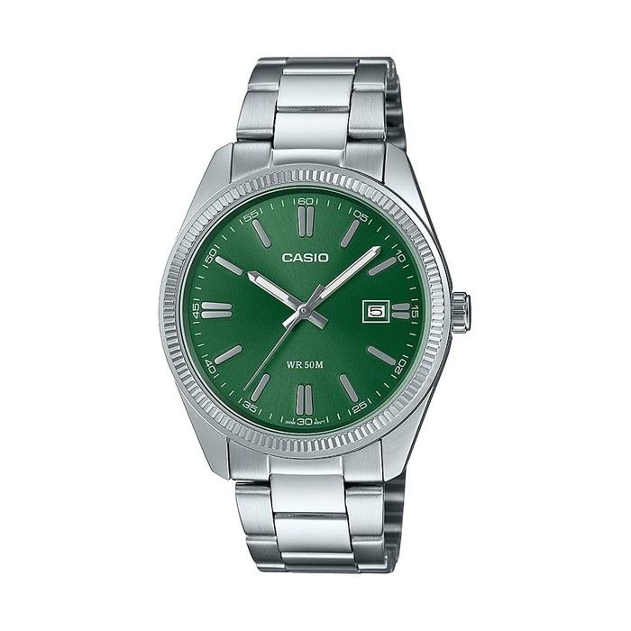 Casio Men s Quartz Date Watch 38mm MTP-1302D-3AV, Silver, Bracelet