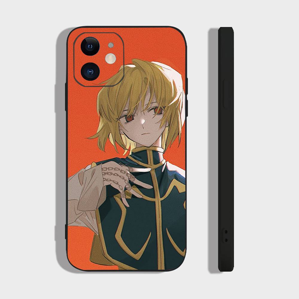 HUNTER X HUNTER Anime Kurapika Phone Case For IPhone 17 Air 16 15 14 13 Pro Max 11 12 Black Silicone Cover