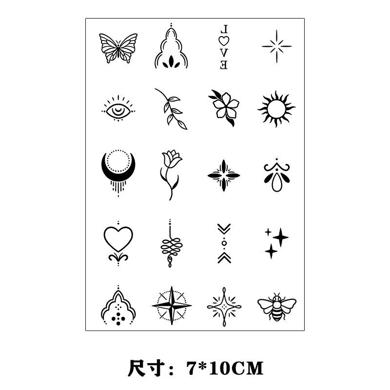 Love Digital Panda Smiley Face Cat Claw Finger Small Picture Disposable Temporary Tattoo Sticker CX-433