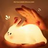 Cute Animal LED Night Light Touch Sensor Cartoon Kid's Nightlights Silicone Holiday Christmas Gift Bedside Lamp Bedroom Decor