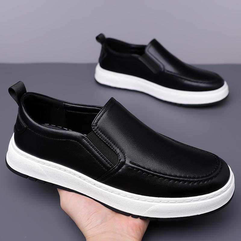 Mode Low-Top Weiße Herrenschuhe Schuhe mit weicher Sohle für Herren Slipper Nieten Designer-Sneakers Lässige flache Schuhe Herren Mokassins