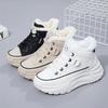 Winter High Top Sneakers Erhöhte Schuhe Frauen Casual Lace Up Verdickung Warme Sport Schuhe Freizeit Trainer Run Schuhe