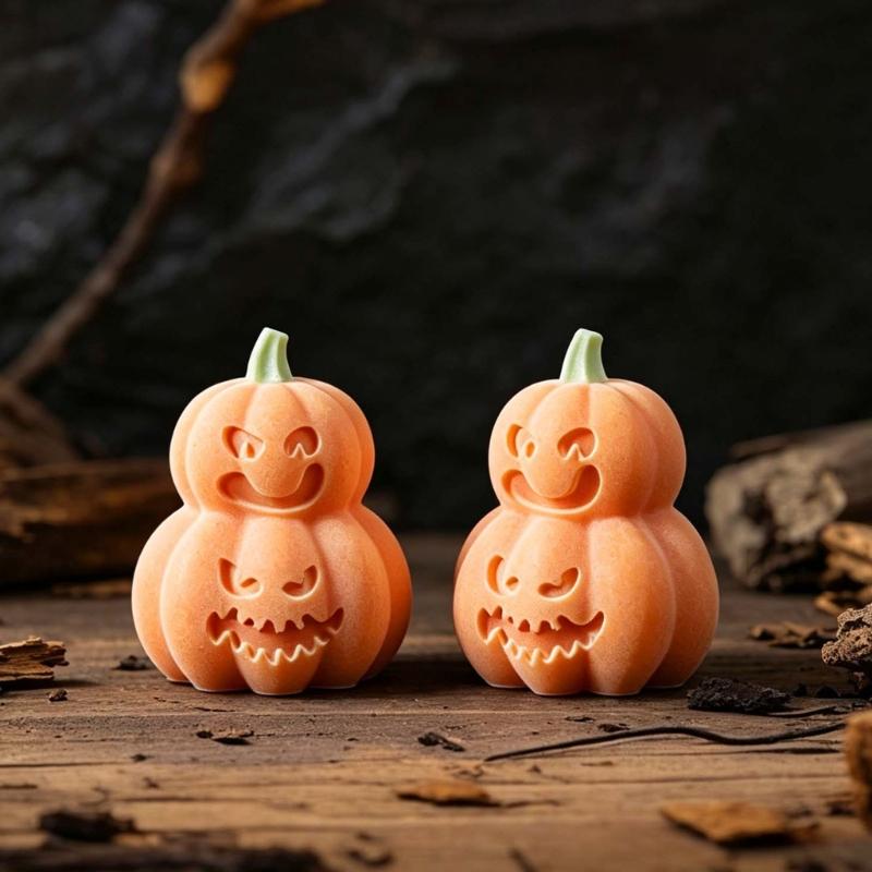Halloween Casting Mold for Character Art and Table Display, Soft Silicone Candle Crafting Tool for Home Projects and Gift Making