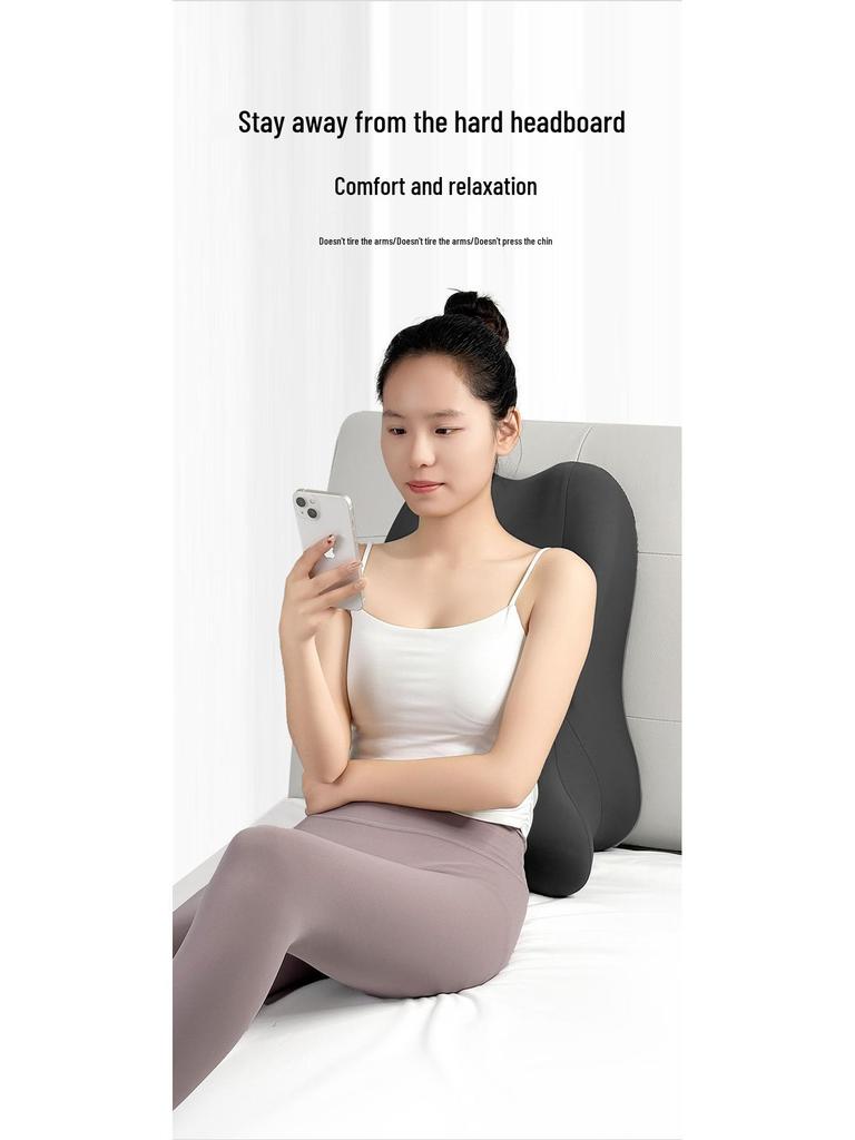 Multi-Use Heating Pillow: Face-Down, Headboard Recliner, Leg Support, Back Support, Sleep, Read, or Phone Play Comfortably.