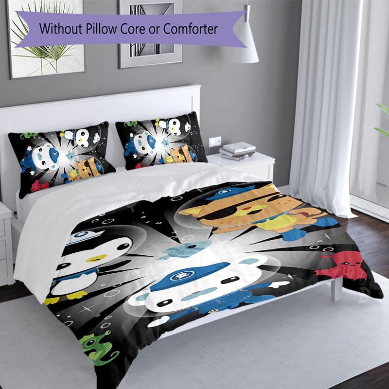 3pcs The Octonauts3 pattern bedding set duvet cover set includes duvet cover &pillowcases, perfect all season bedroom decoration & gift
