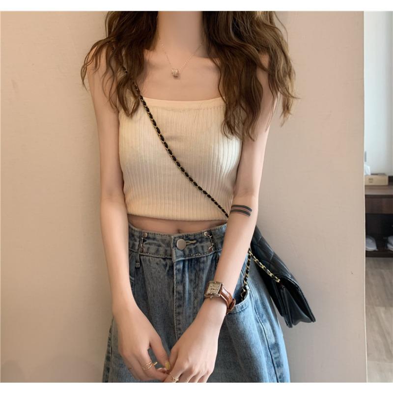 Fat MM Large Size Women's New Korean Version Slimming Short Model Careful Machine with Knitted Small Waistcoat