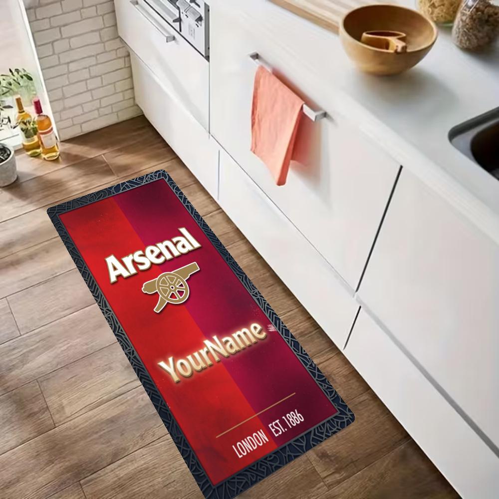 Arsenal Customize Your Name Kitchen Rug Runner Rug Laundry Mat Hallway Entryway The Best Gift Choice