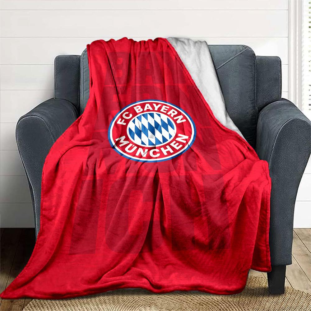 Fc Bayern München Blanket Soft & Cozy Perfect for Bed Picnics Seaside for All Seasons Modern Ideal Gift For Birthday Valentine'S Day
