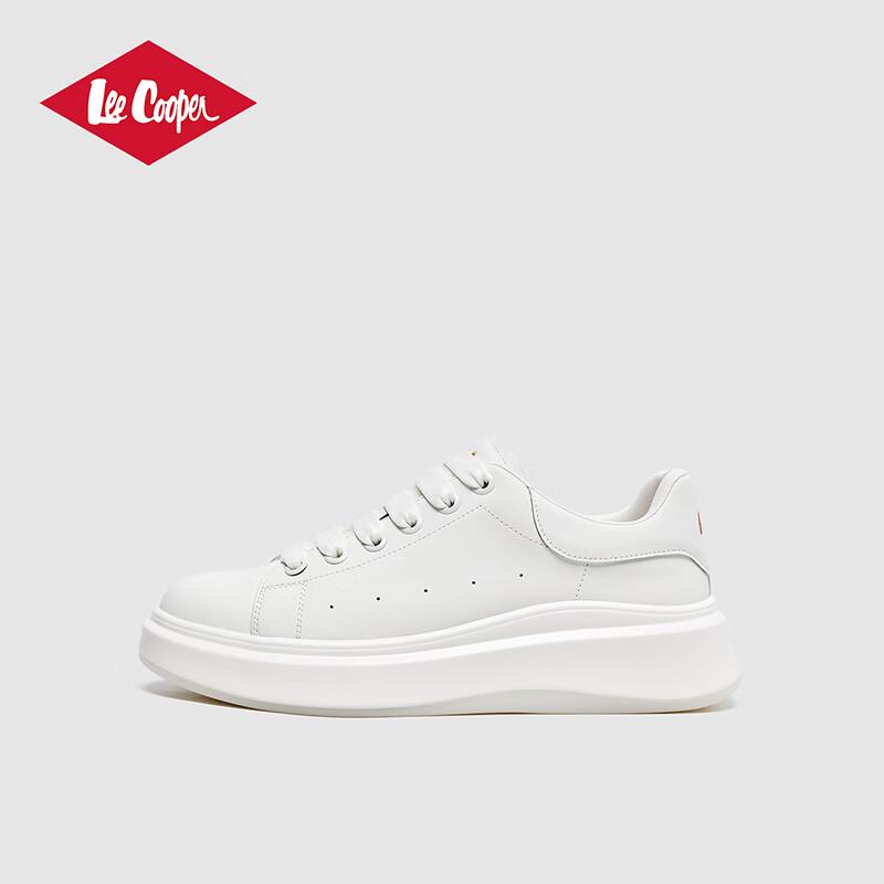 Lee Cooper Men s White Casual Platform Sneakers 41