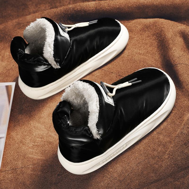 

Мужские зимние сапоги Northeast, мужская зимняя обувь 2025 года, новые шерстяные сапоги, женские бархатные утепленные теплые хлопковые сапоги, обувь-хлебцы 45