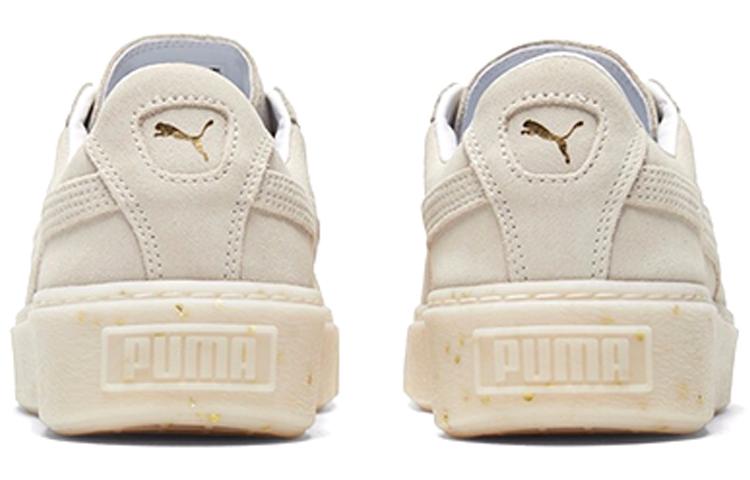 Women's Sneakers PUMA Suede Platform Buff/Gold Board Shoes Women's
