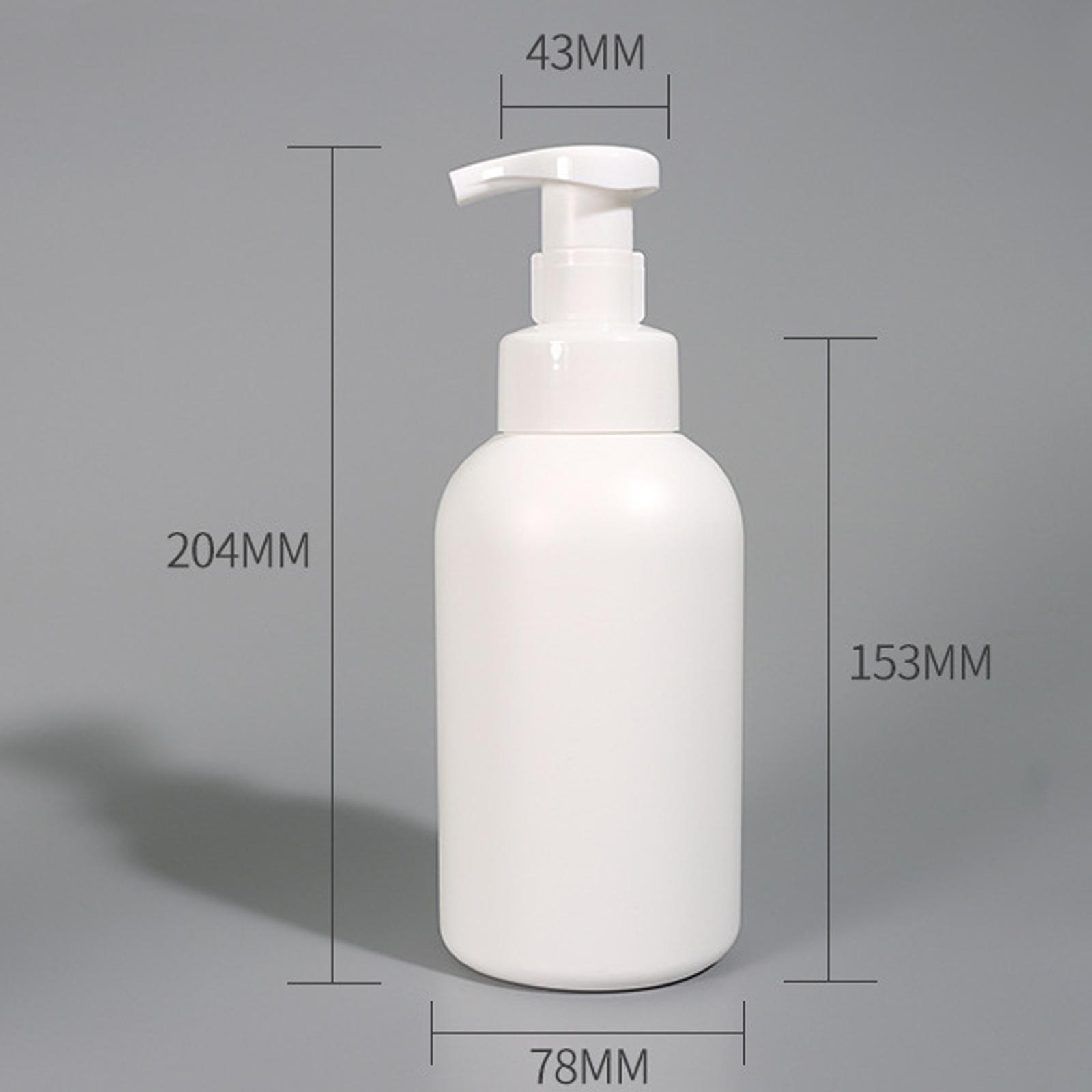 

Mousse Bottle Press Foaming Facial Cleanser Bottles Foam Hand Sanitizer 500ML Capacity For Personal Hygiene Travel Skincare Plastic білий