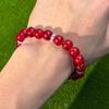 1pc/Wealthy and Abundant Stretching Jewelry - 10mm Glass Crystal Stone, Unisex, Attracts Wealth and Good Luck, October Birthstone