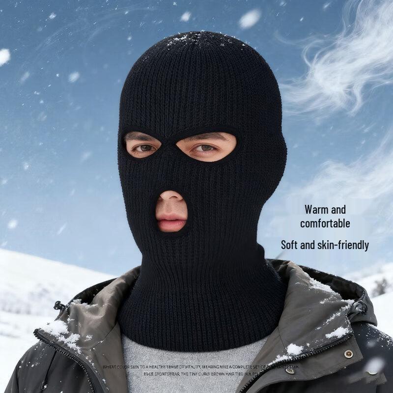 LCsanyp Gestrickte 3-Loch Sturmhaube