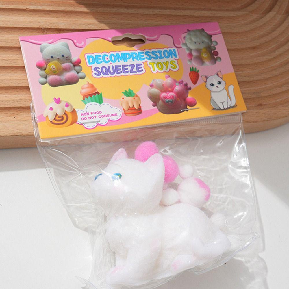 Release Cat Stress Relief Squeeze Ball Cartoon Pinching and Decompressing Toy Squeeze Cat Toys
