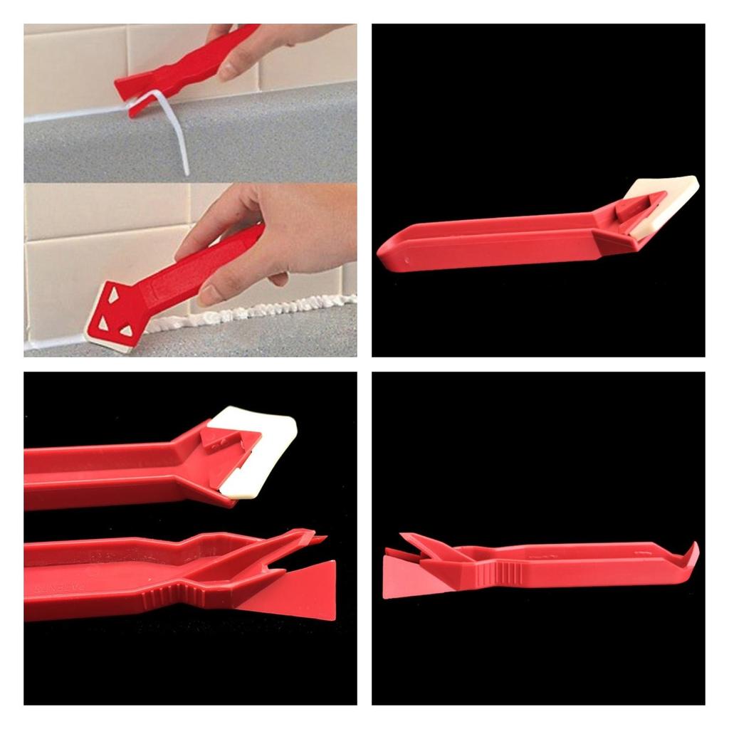 Glas Kleber Winkel Schaber Dichtmittel Verteiler Finishing Werkzeugsatz für Fenster Keramik Fliesen Küchenspüle Duschfliesen Fugenwerkzeug Set