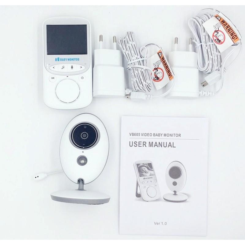 VB605 2.4 Inch Wireless Video Baby Monitor Color Camera Intercom Night Vision Temperature Monitoring Baby Nanny  Network-free