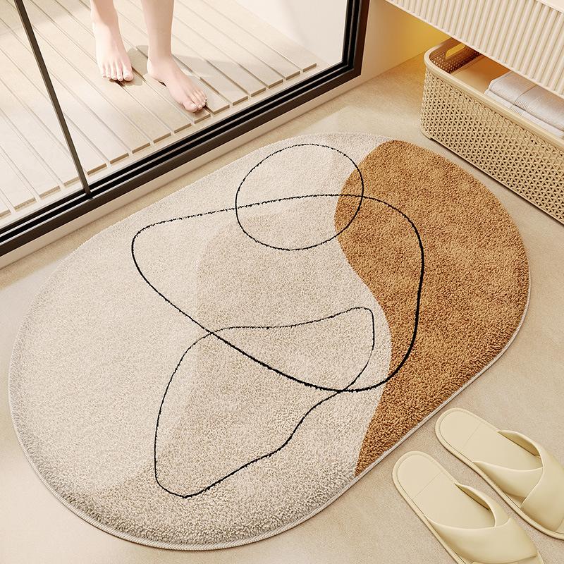 Bathroom Floor Mat Bathroom Foot Mat Absorbent Mat Bathroom Door Non Slip Carpet