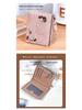 Women's Large Capacity Cat Embroidery Multi-Card Bifold Wallet