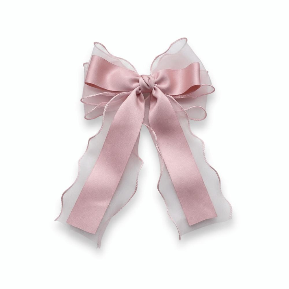 Weiche Netzschleife Haarspange Langes Band Haarspangen Neue Schleife Haarspange Damen Mode