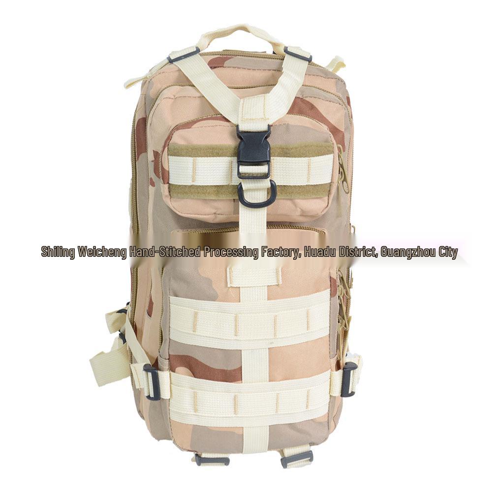 Double Zipper Tactical 3P Assault Camouflage Backpack for Outdoor & Travel 20-35L