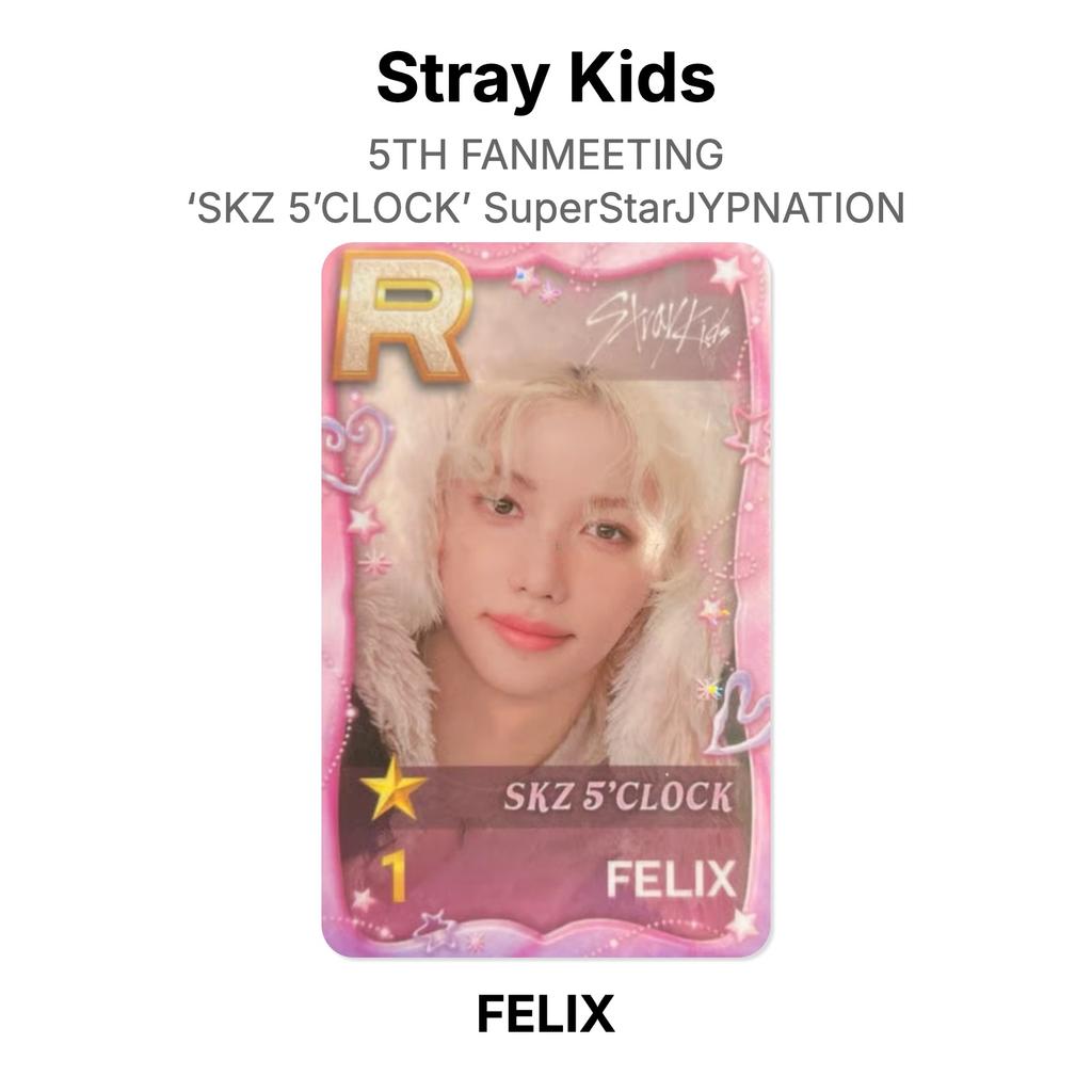 Stray Kids 5TH FANMEETING ‘SKZ 5’CLOCK’ SuperStarJYPNATION Official Photocard