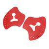 1 Pair Hand Paddles for Swim PP Silicone Adjustable Hand Fin Flipper Flat Paddle Swimming Training Aid for Men Women Children Red M