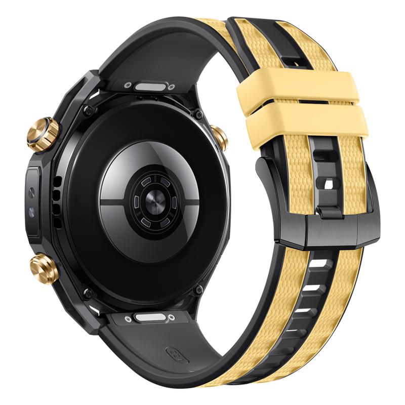 Bracelet en Silicone Bicolore 22mm Pour Garmin Venu 4 45mm/Forerunner 570 47mm, Bracelet de Remplacement Respirant Doux Imperméable