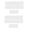 BAAJ-100 Pieces Disposable Cap Liner Moisture Wicking Sweatband Visor Hat Adhesive Sweat Absorbing Strips Patch Tape,White