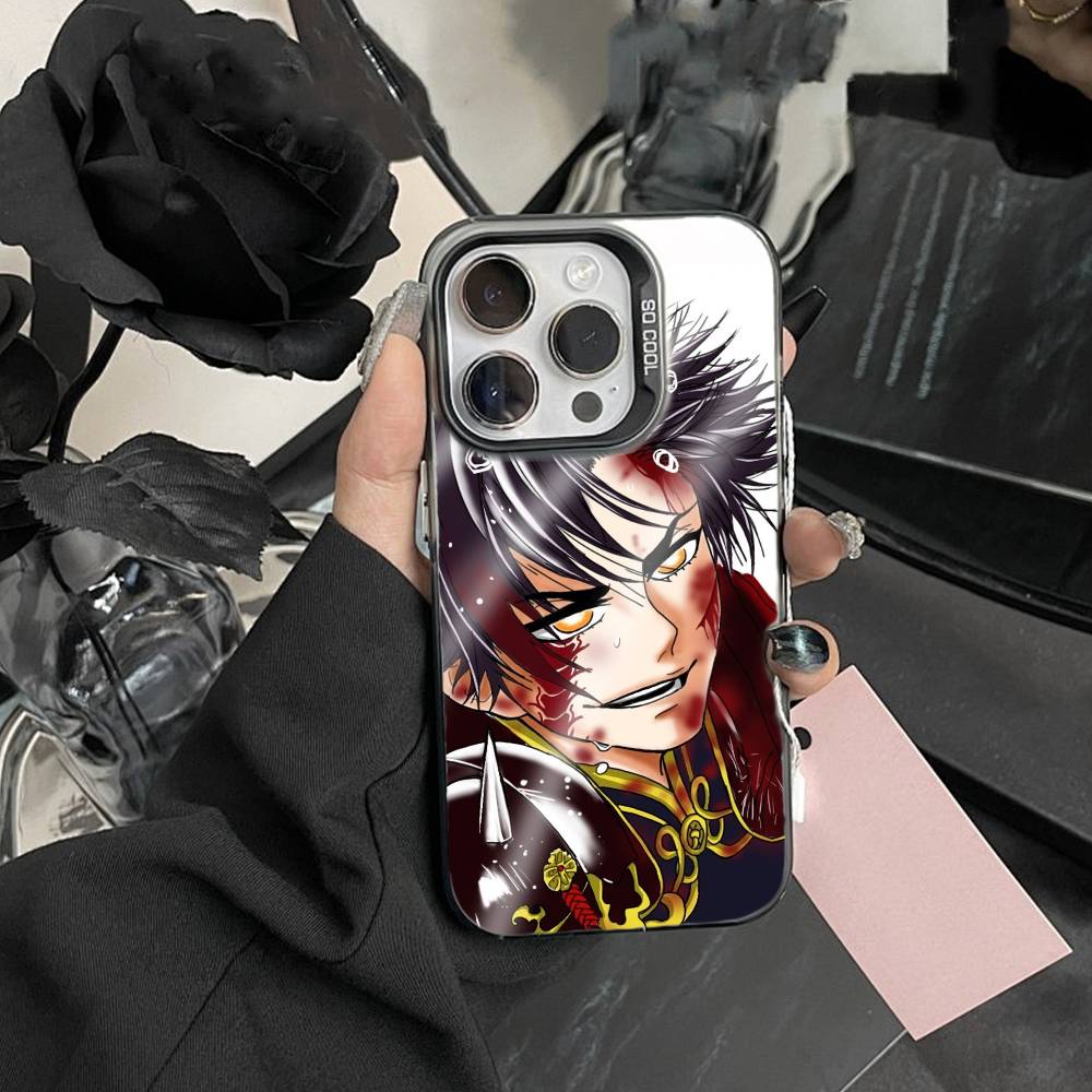 Record of Ragnarok Anime Handyhülle Für iPhone17, 16,15,14,13,12 Pro Max Schwarzes Candy Mat Stoßfestes Cover