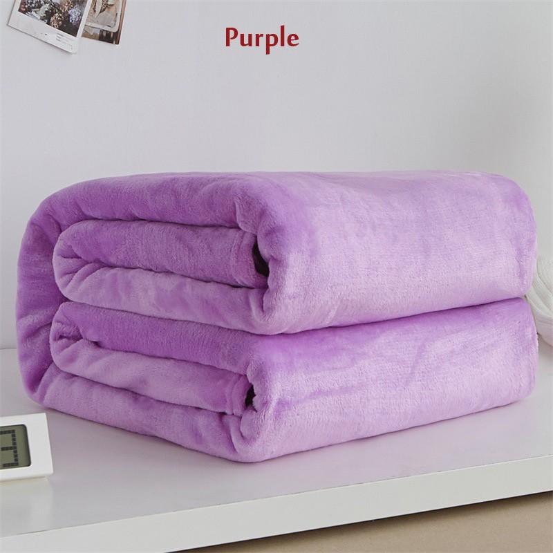 Weiche Decke Einfarbig Fleece Bett Werfen Handtuch Bettwäsche Blatt Für Erwachsene Hause Schlafzimmer Sofa Reise Büro Nickerchen Decken