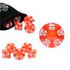 RPG Die Ten-sided Die K10 00-90 Red Transparent