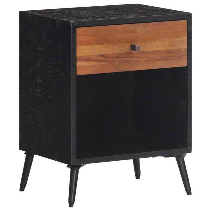 VidaXL Bedside Table 40x30x50 Cm Solid Teak Wood 358529