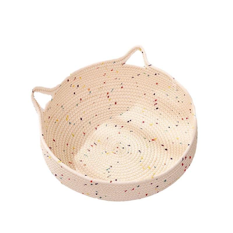 

Chic Rattan Cat Bed & Scratcher: Scratch-Resistant, Year-Round Comfort 35 cm