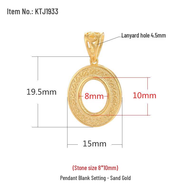 

925 Silver Women s Amber & Jade Pendant Necklace DIY Ancient Gold Setting