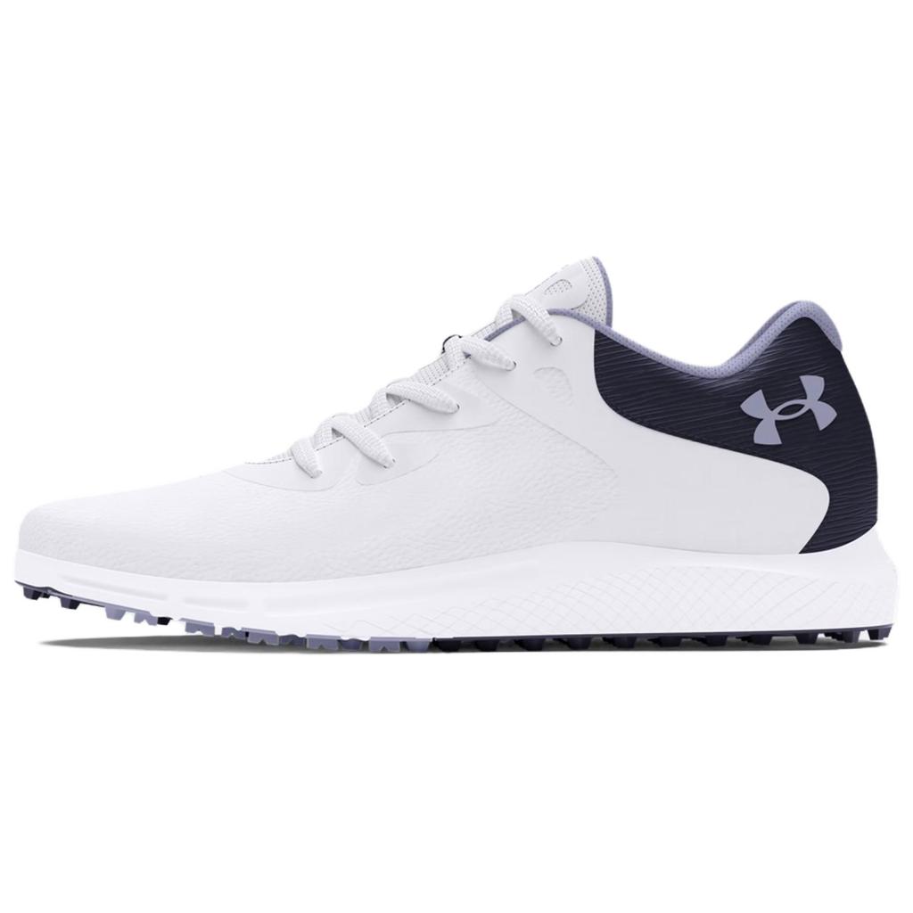 Under Armour Charged Breathe Comfortable Versatile Low Top Golf Shoes Women Sneaker White 3026403-101