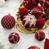 Christmas Decorative Gift Box Christmas Tree Decoration Hanging Hollow Cotton Ball Hanging
