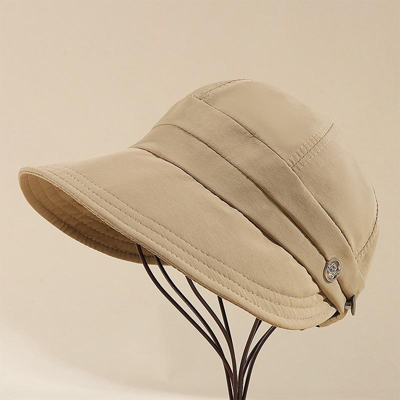 Quick-drying the same sun hat children's versatile duck tongue bucket hat street shot tide show face small sun protection sun hat