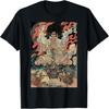 Japanische Vintage Kunstwerk Tengu Götter besiegen die böse Schlange T-Shirt