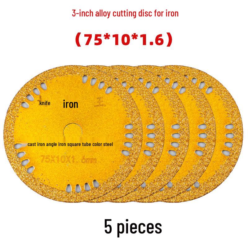 3-Inch Cutting Disc, Steel Man 75*1.2*10mm Grinding Wheel for Mini Angle Grinder