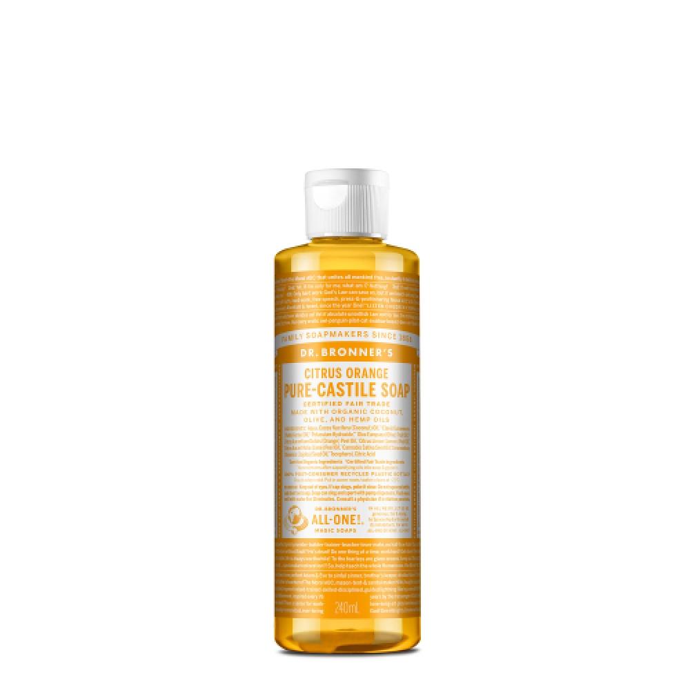 Dr.bronner S [face   Body cleanSer] citruS Orange Pure caStile Soap 240ml Citrus 240ml