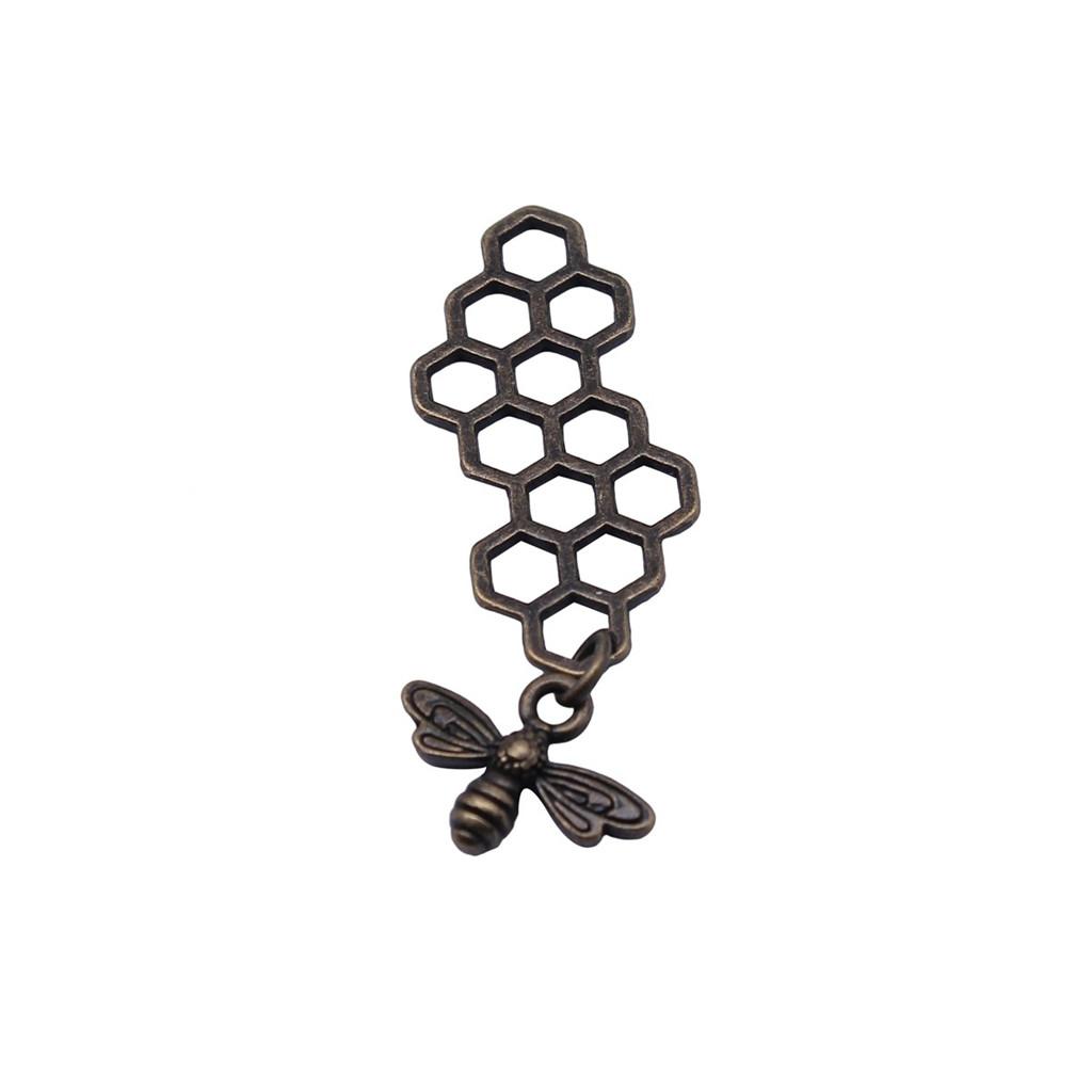 Large Pendants Bees Honeycomb Charms For Bee Themed DIY Jewelry Making