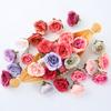 10/20Pcs Artificial Flower Heads Home Room Decoration Bridal DIY Flower Wreath Craft Handmade Gift Box Wedding Decor Accessories