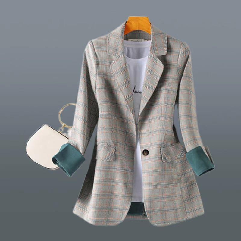 Vysoce kvalitní módní štíhlé dámské sako s dlouhým rukávem Ležérní temperamentní sako