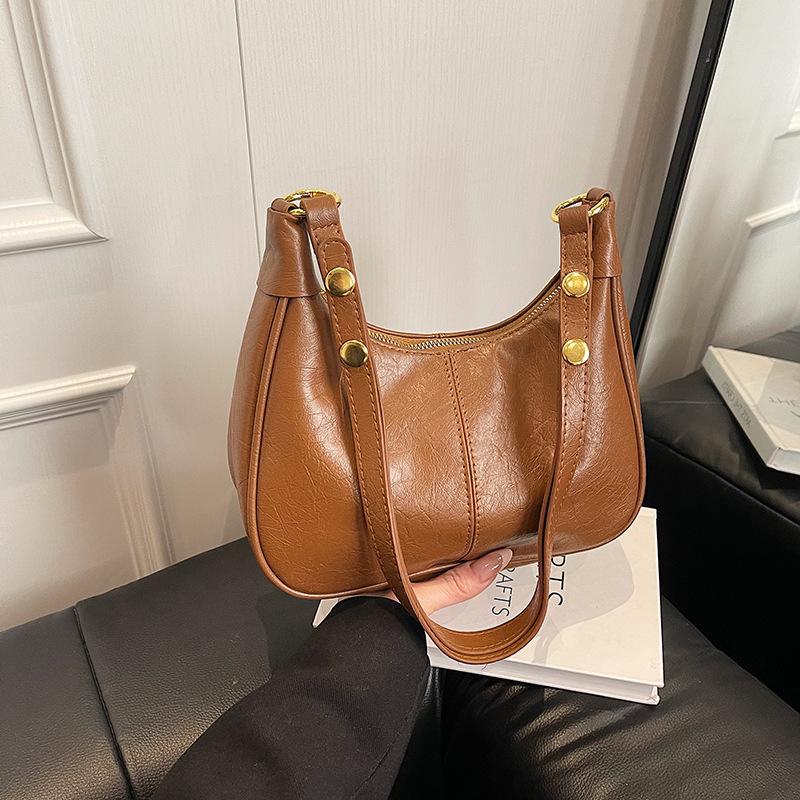 Premium Sense Niche Bag Women's Spring and Summer 2025 New Retro Versatile Shoulder Messenger Bag Underarm Work Dumpling Bag